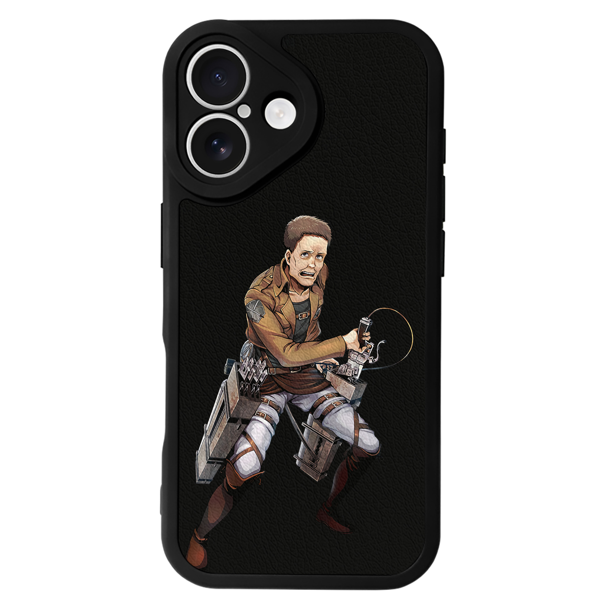 （画像用） 進撃の巨人 Attack on Titan 【iPhone 16シリーズ対応】シリコンスマホケース（レザー調） 材質：シリコン
